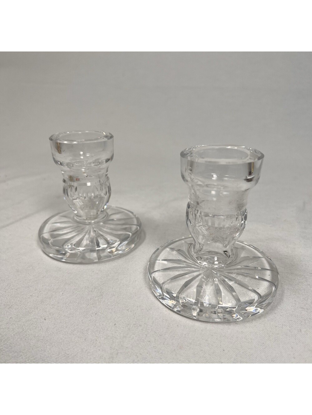 Beautiful Waterford Crystal Candle Candlestick Holders